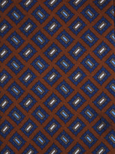 NADIR 3 Fold Orange Tie in Madder Silk